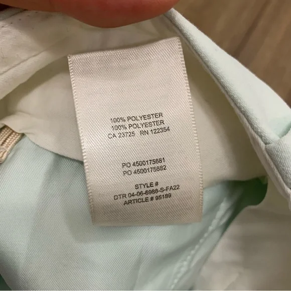 Wilfred pants light Mint Women’s straight leg Trousers size 6 with 30” inseam - Picture 4 of 8